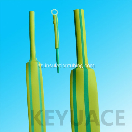 Identificación Use Green Yellow Heat Shrink Sleeve